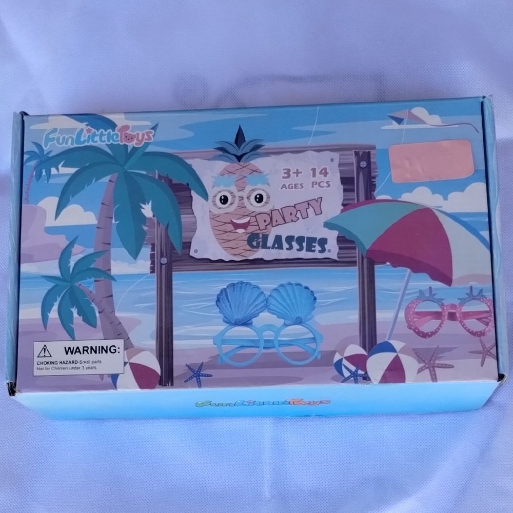 Party Glasses Set for Kids - Blue